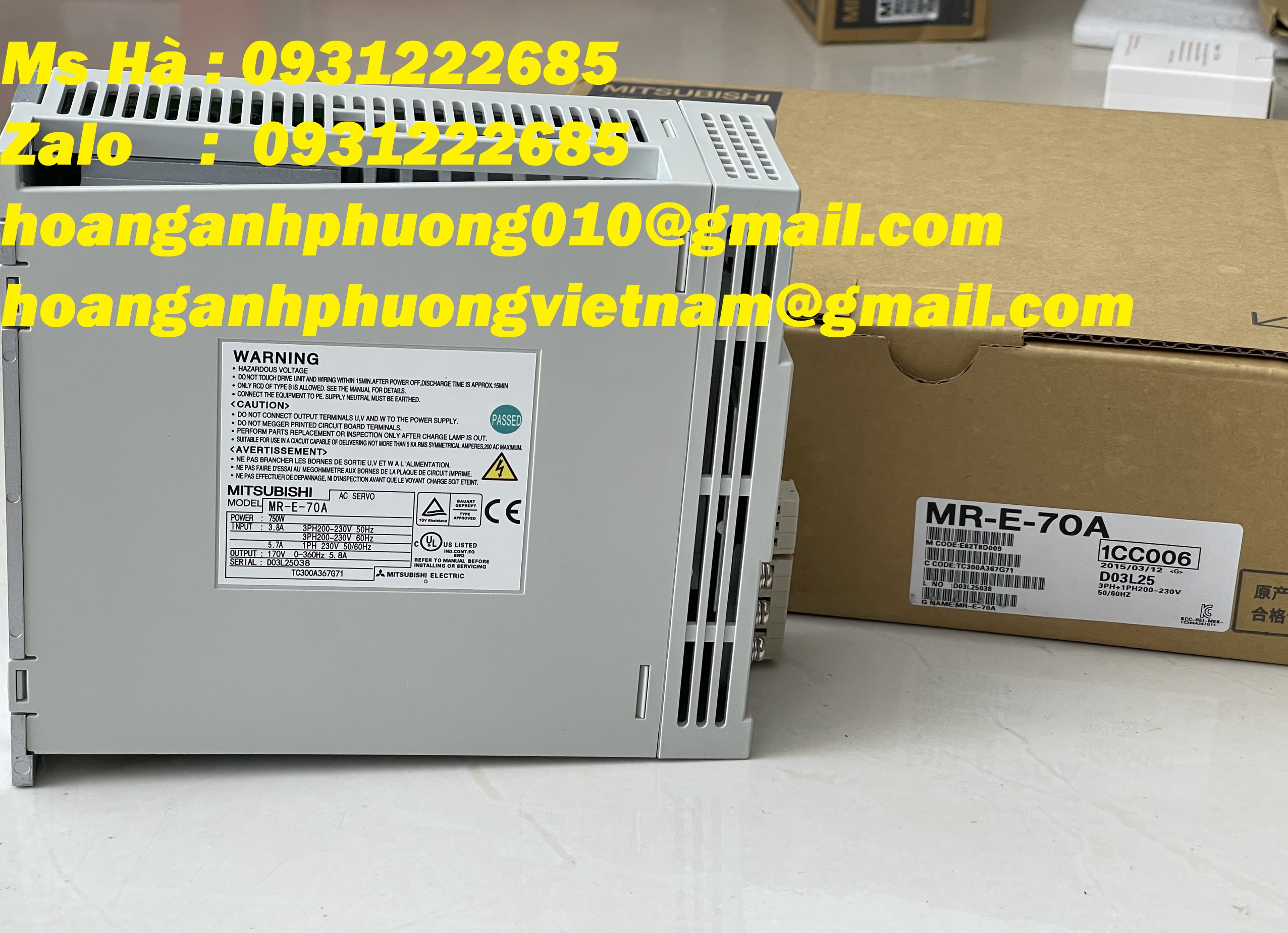 Mitsubishi - Bộ điều khiển MR-E-70A MR-JE series - hỗ trợ giá tốt